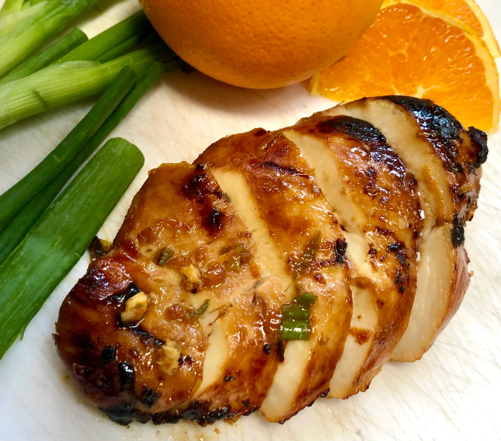 Grilled Chicken Breasts with Soy and Honey Marinade