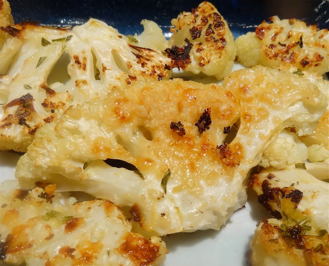 Lemon-Parmesan Roasted Cauliflower