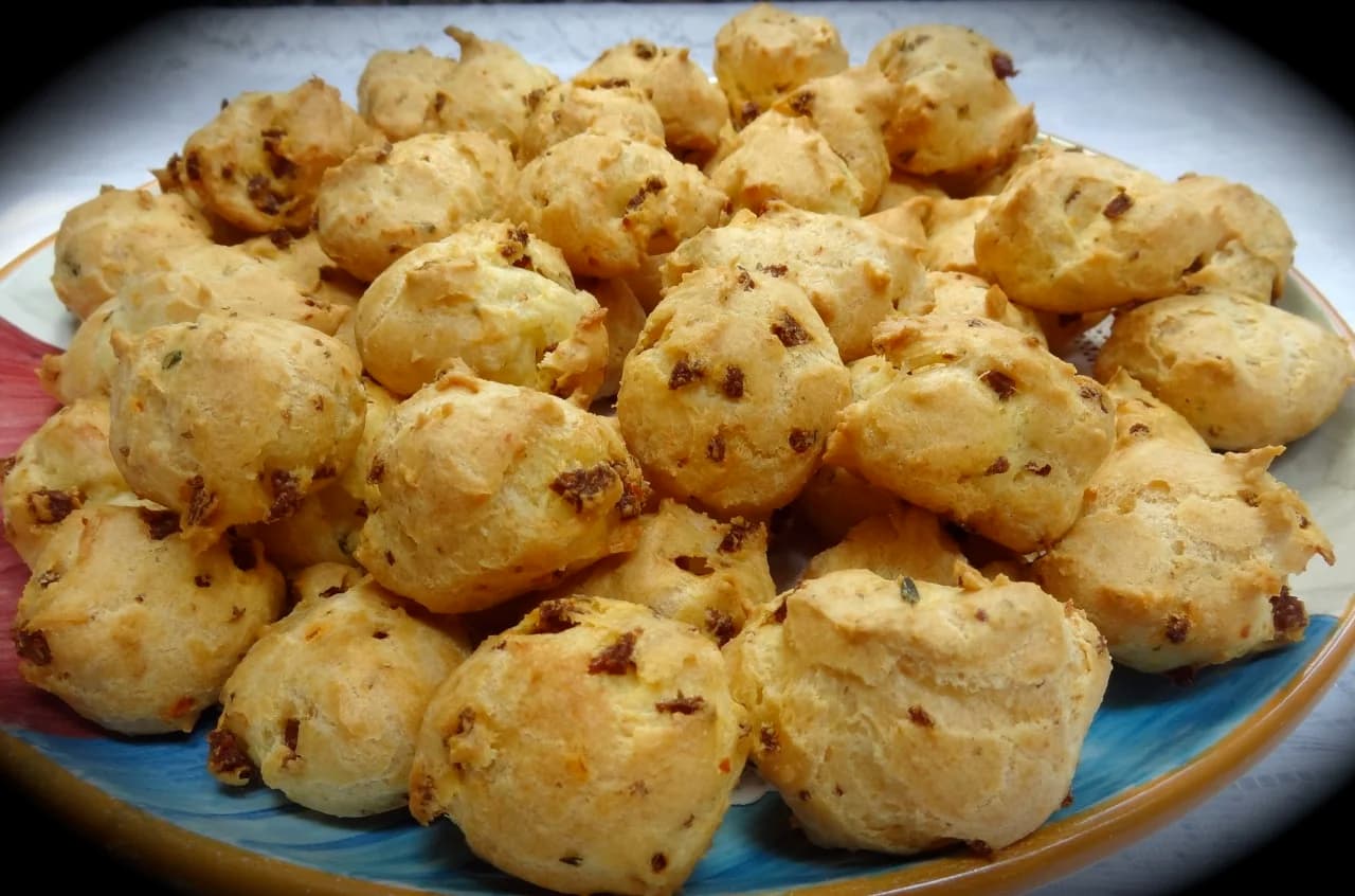 Herb and Chorizo Gougeres