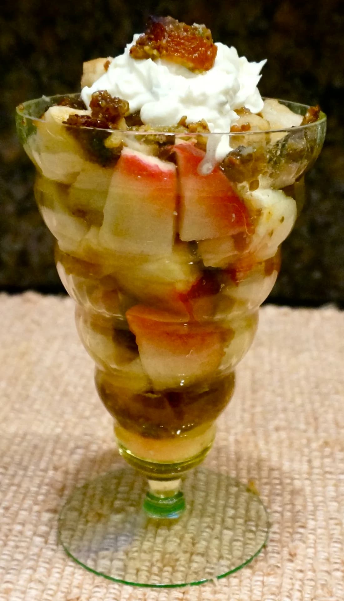 Nut Crusted Baked Apple Parfaits