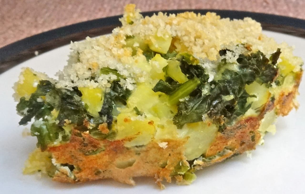 Kale and Potato Kugel