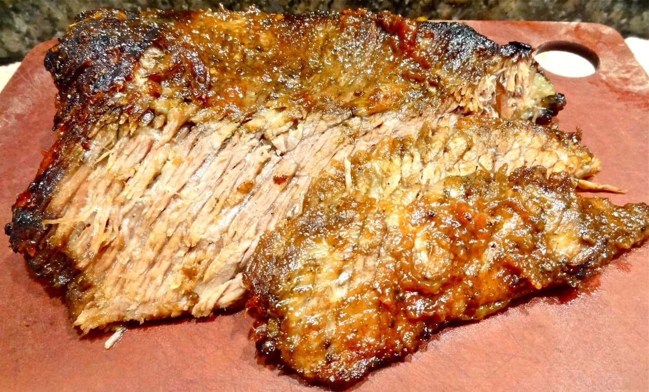 Texas Style Brisket with Apricot Honey Glaze