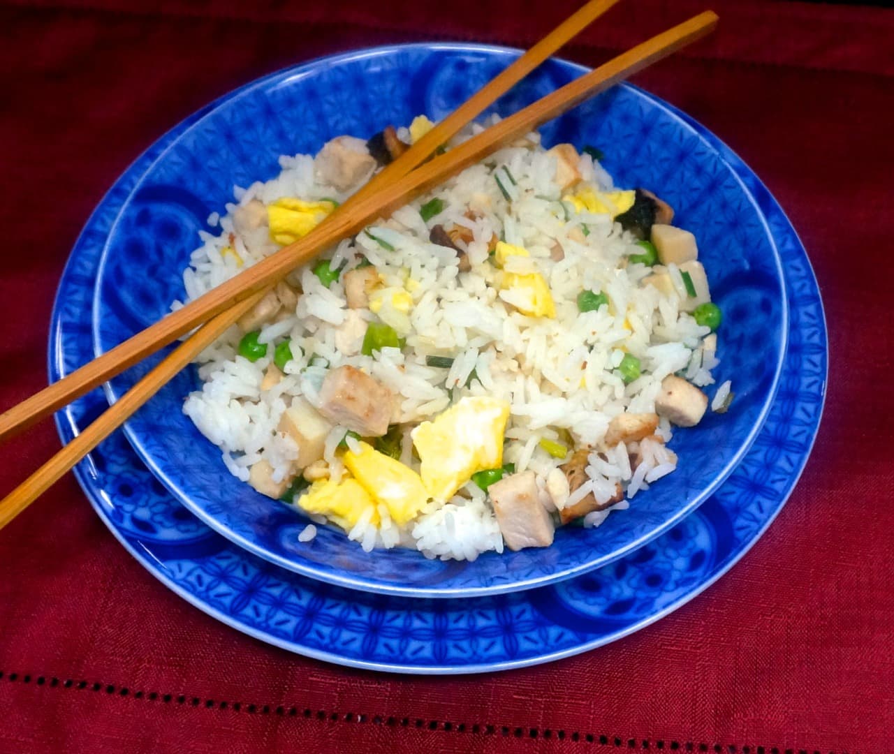 Fried Rice with Turkey and Mushrooms