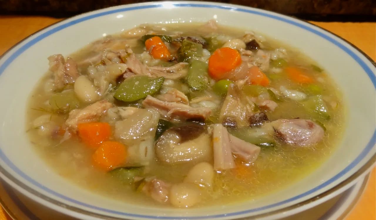 Bones and Vegetable Soup