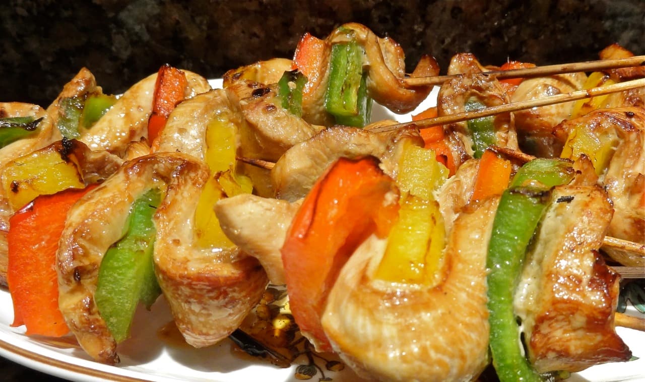 Ginger Chicken Skewers