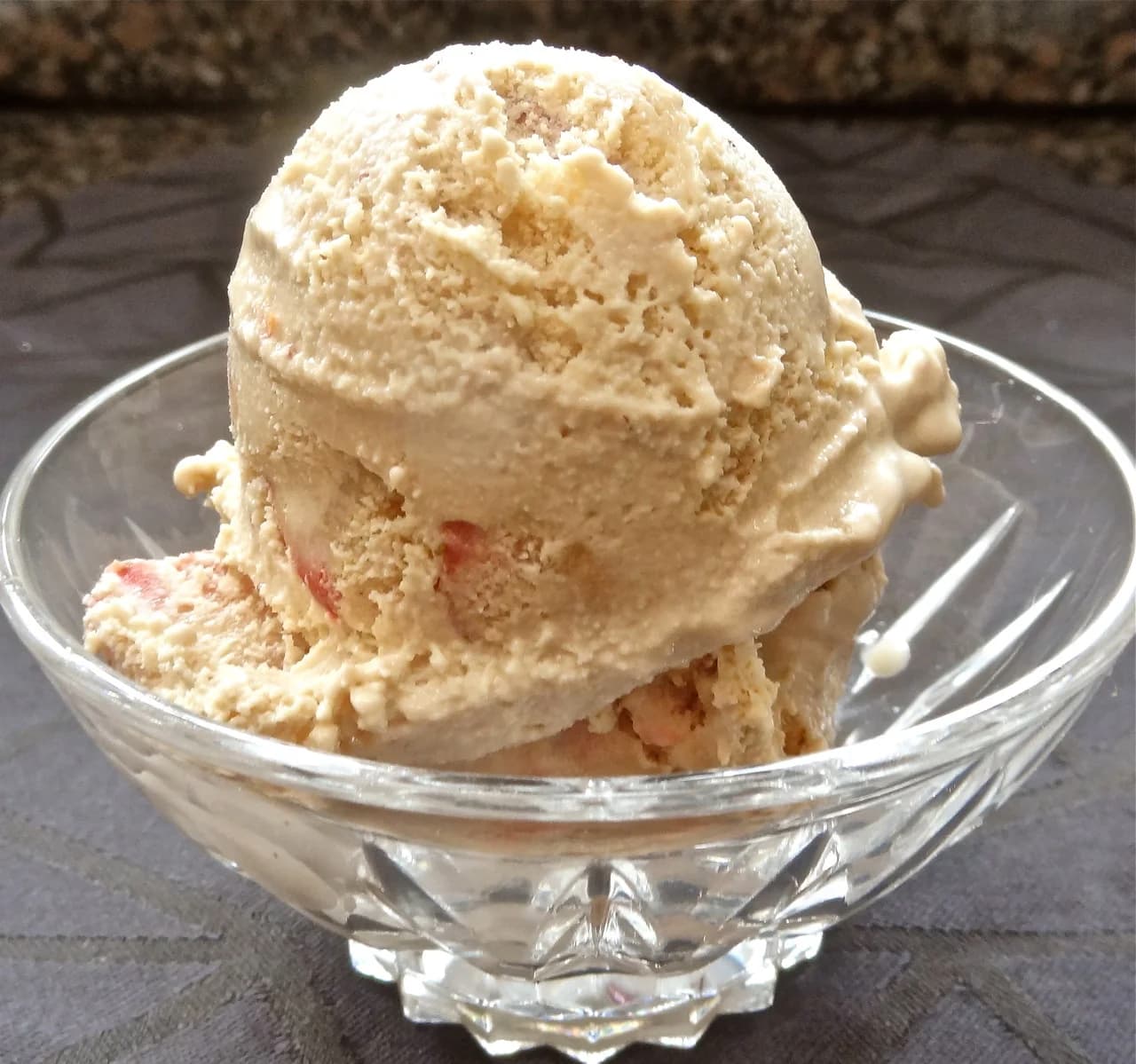 Strawberry Balsamic Ice Cream