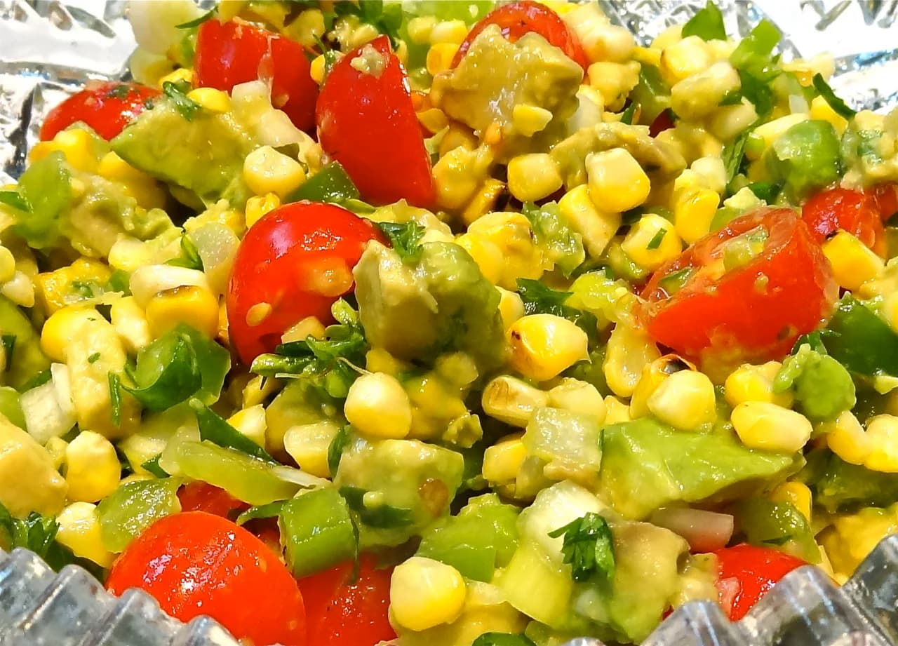 Roasted Corn, Avocado and Tomato Relish