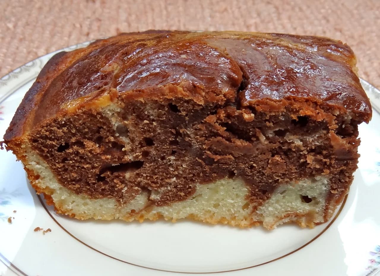 Mom’s Marble Cake with Coconut Oil
