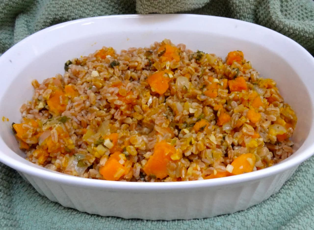 Farro Pilaf with Winter Squash