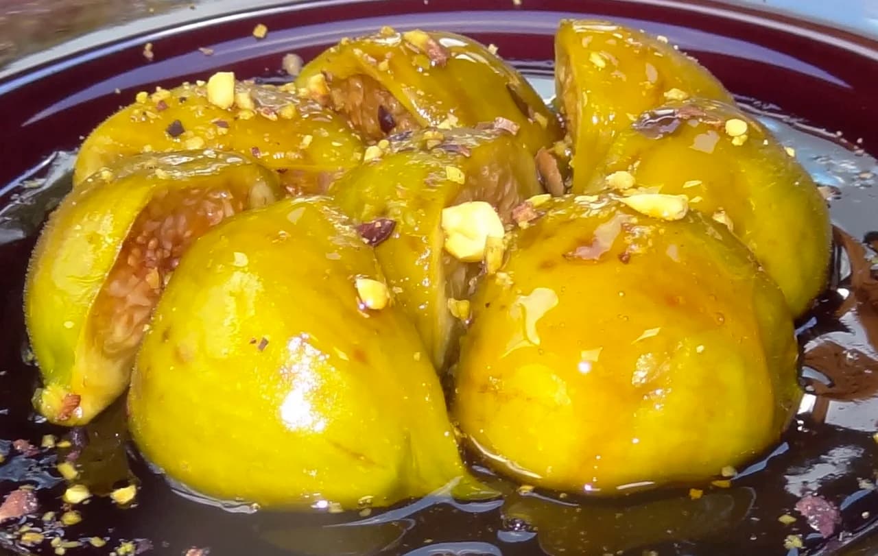 Honey Poached Figs with Lemon and Cardamom