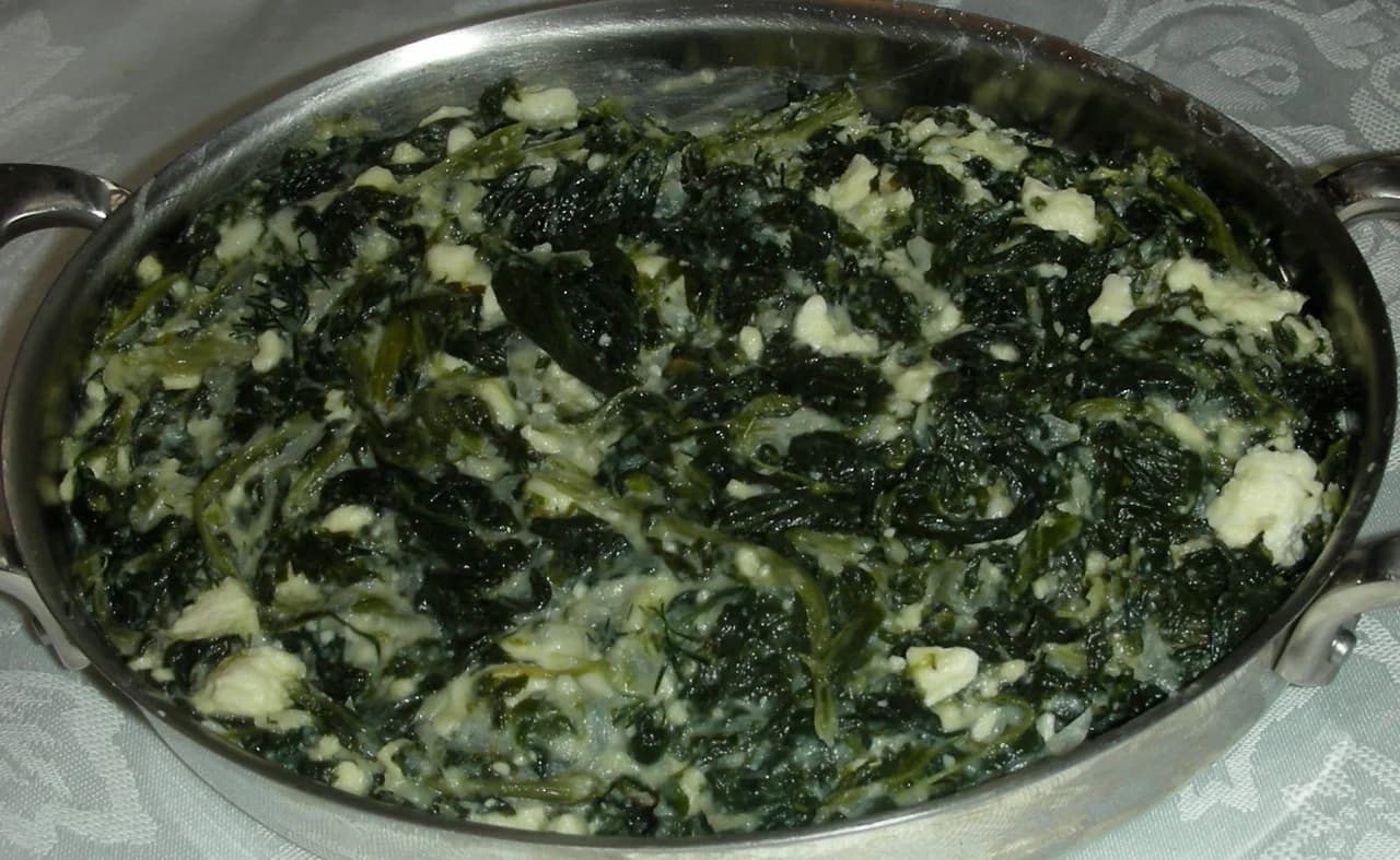 Crustless Spinach Pie