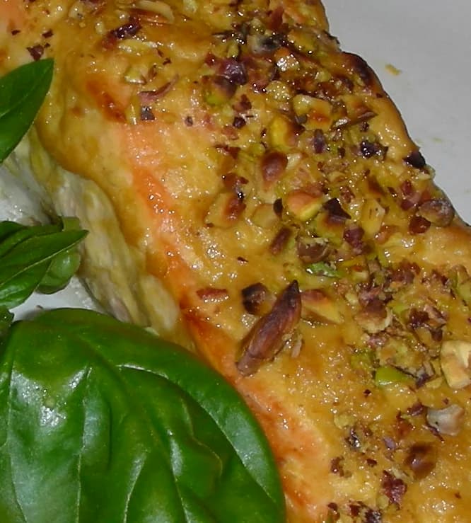Roasted Pistachio Crusted Salmon