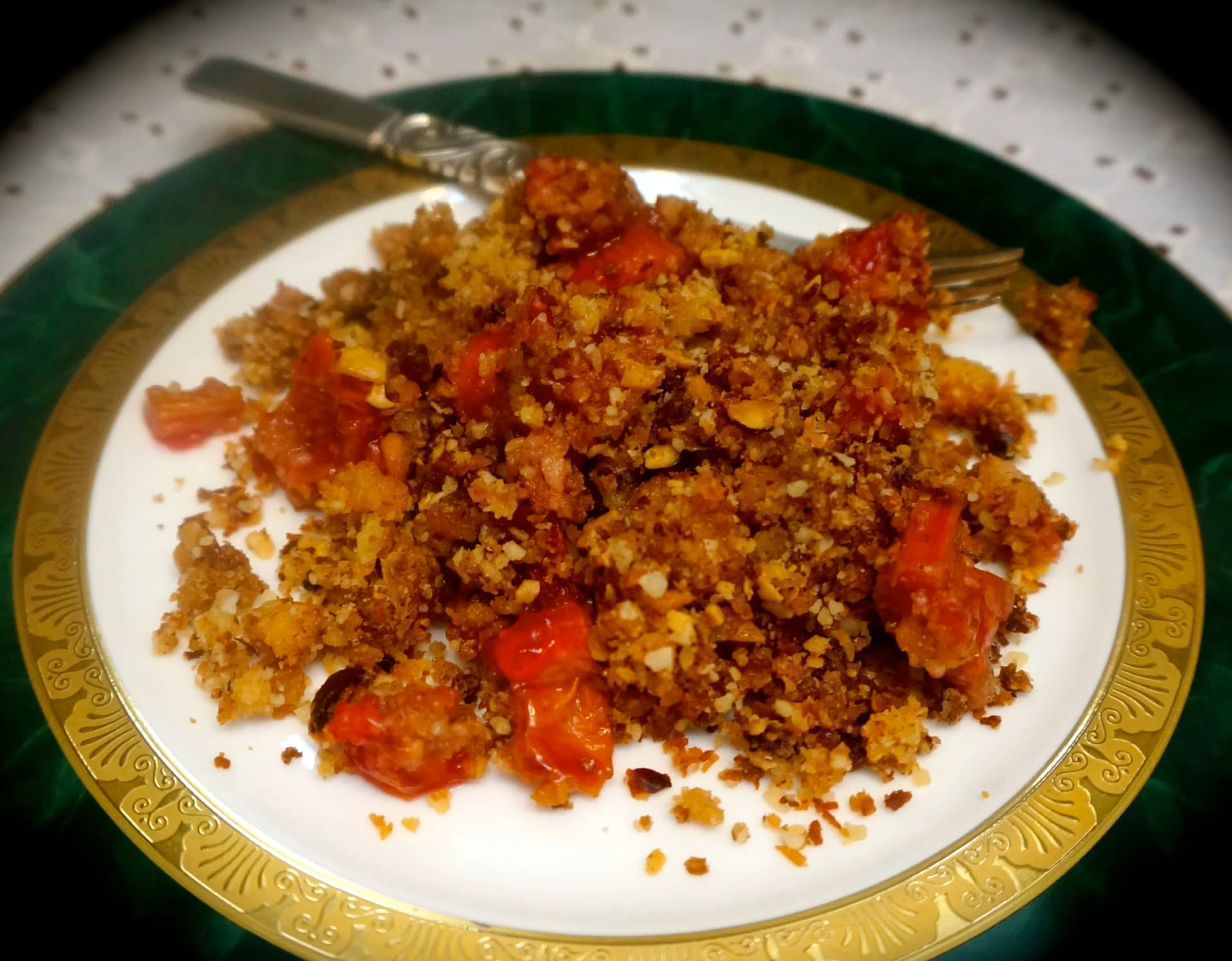 Passover Rhubarb Crisp