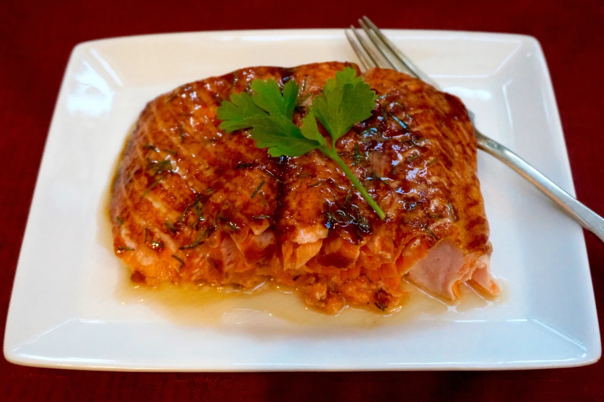 Roasted Salmon with Teriyaki Glaze