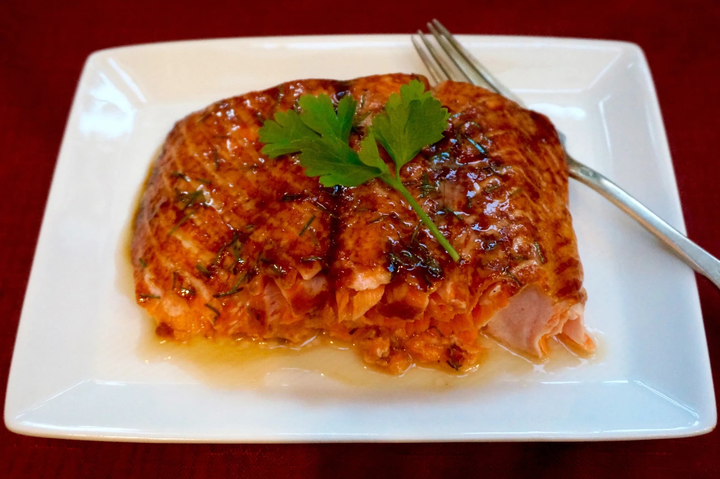Roasted Salmon with Teriyaki Glaze