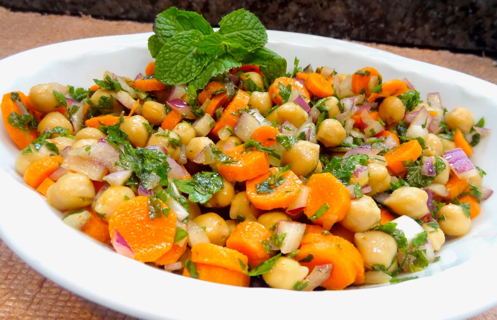 Chick Pea and Carrot Salad