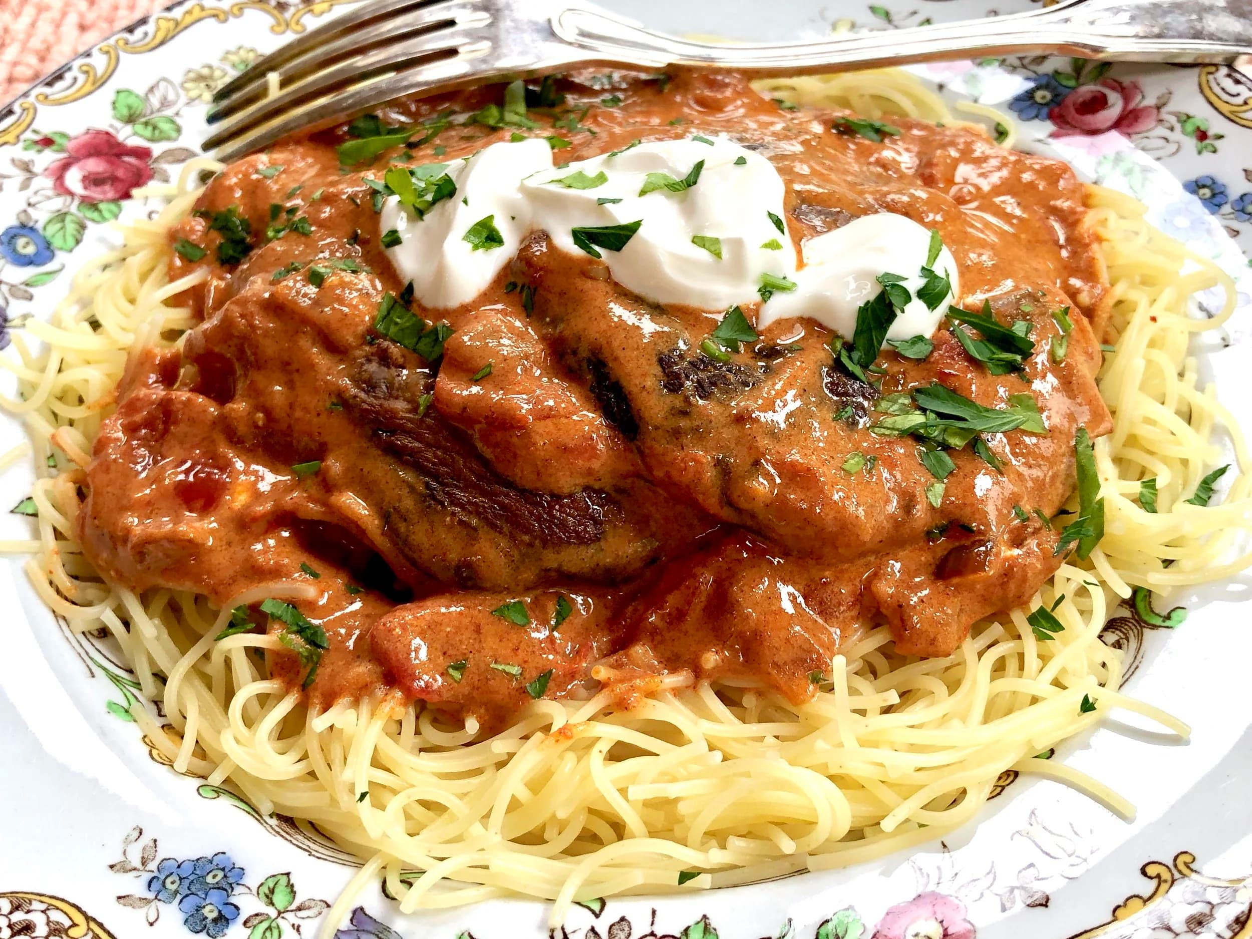 Portobello Mushroom Paprikash