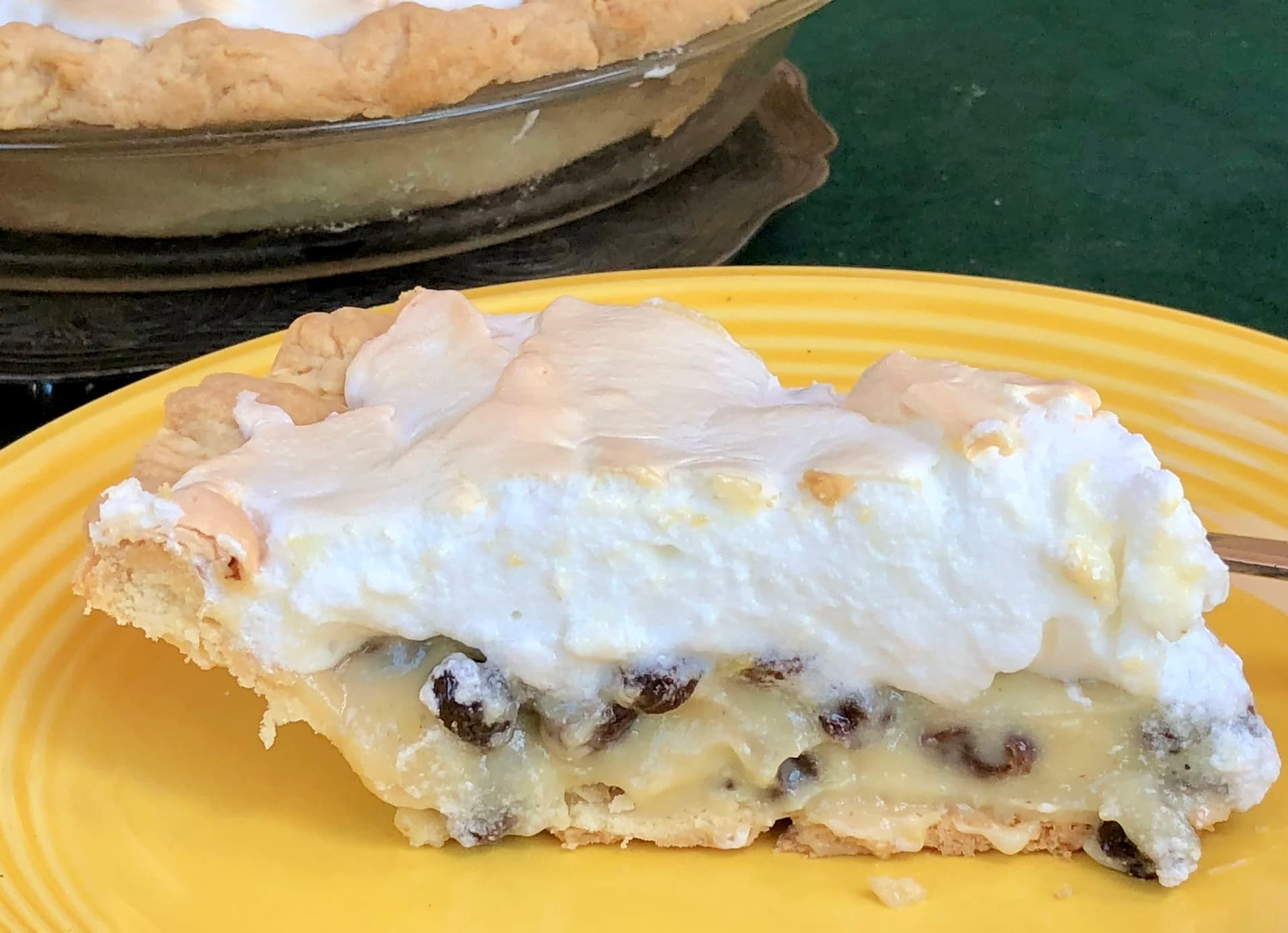 Funeral Pie (Custard and Raisin Pie)