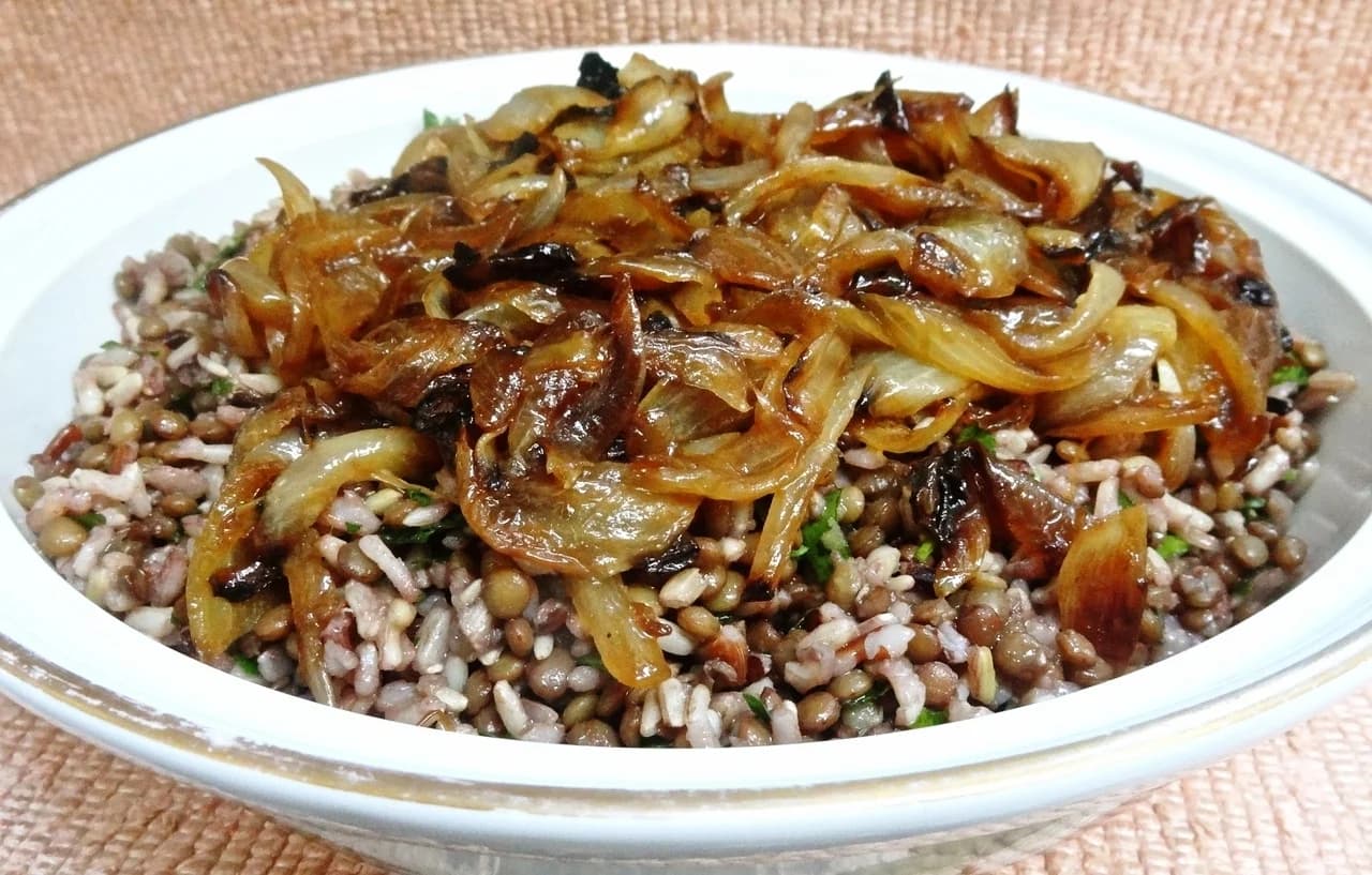 Brown Rice Mujadarah