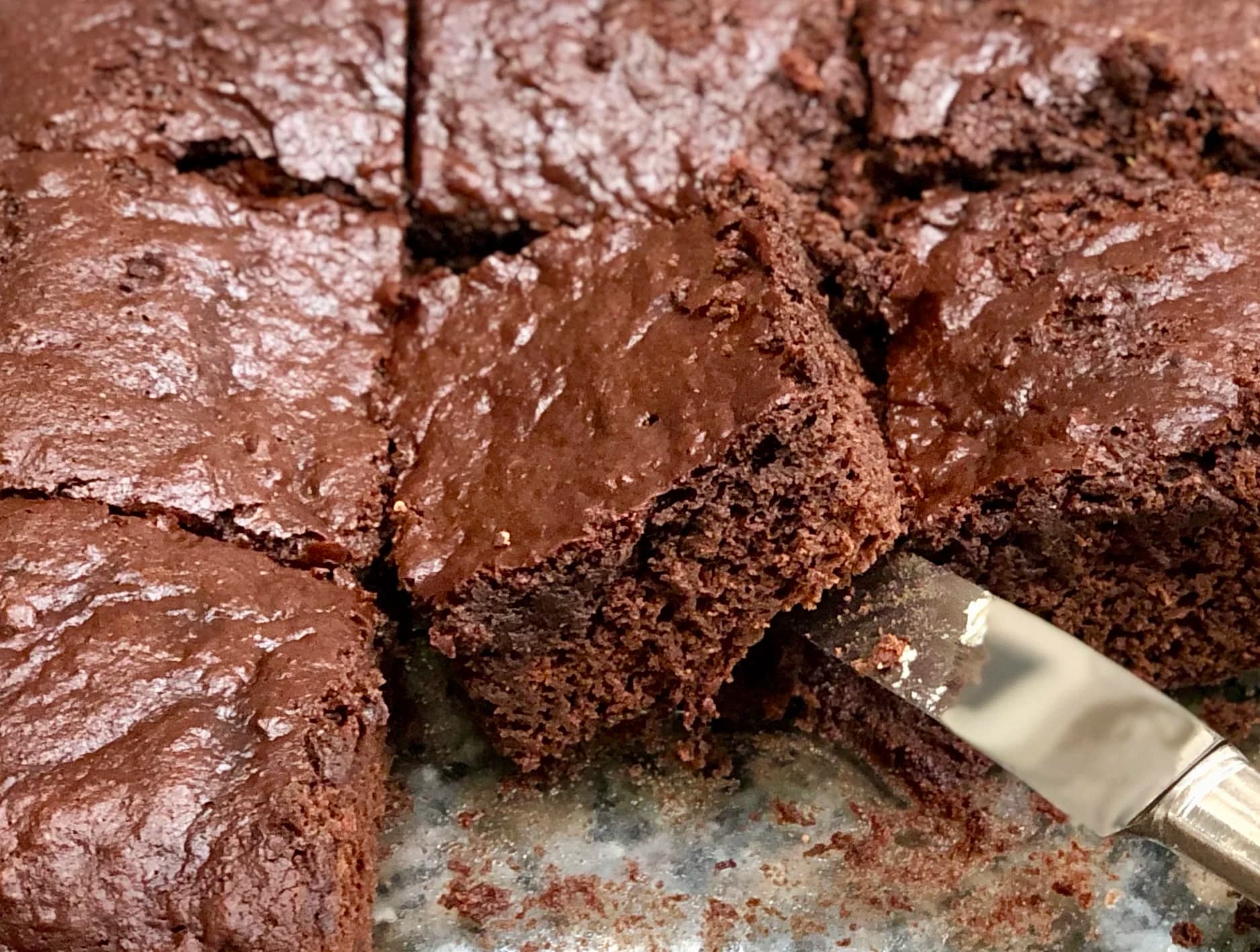 Chocolate-Banana-Applesauce Cake