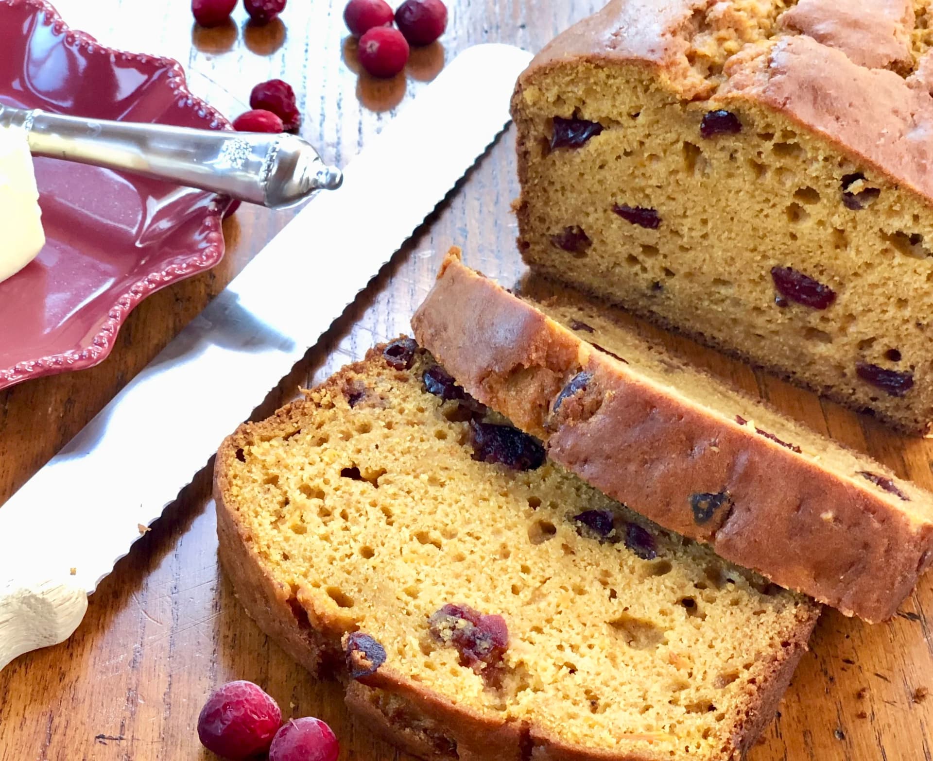 Squash Bread with Cranberries