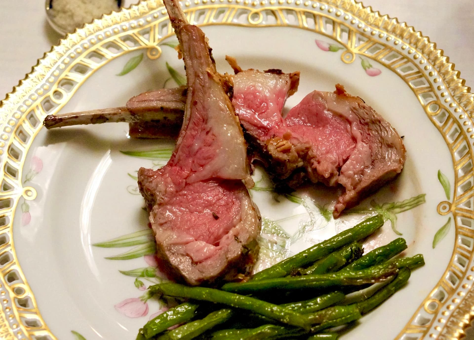 Rack of Lamb with Mustard, Apricot and Rosemary