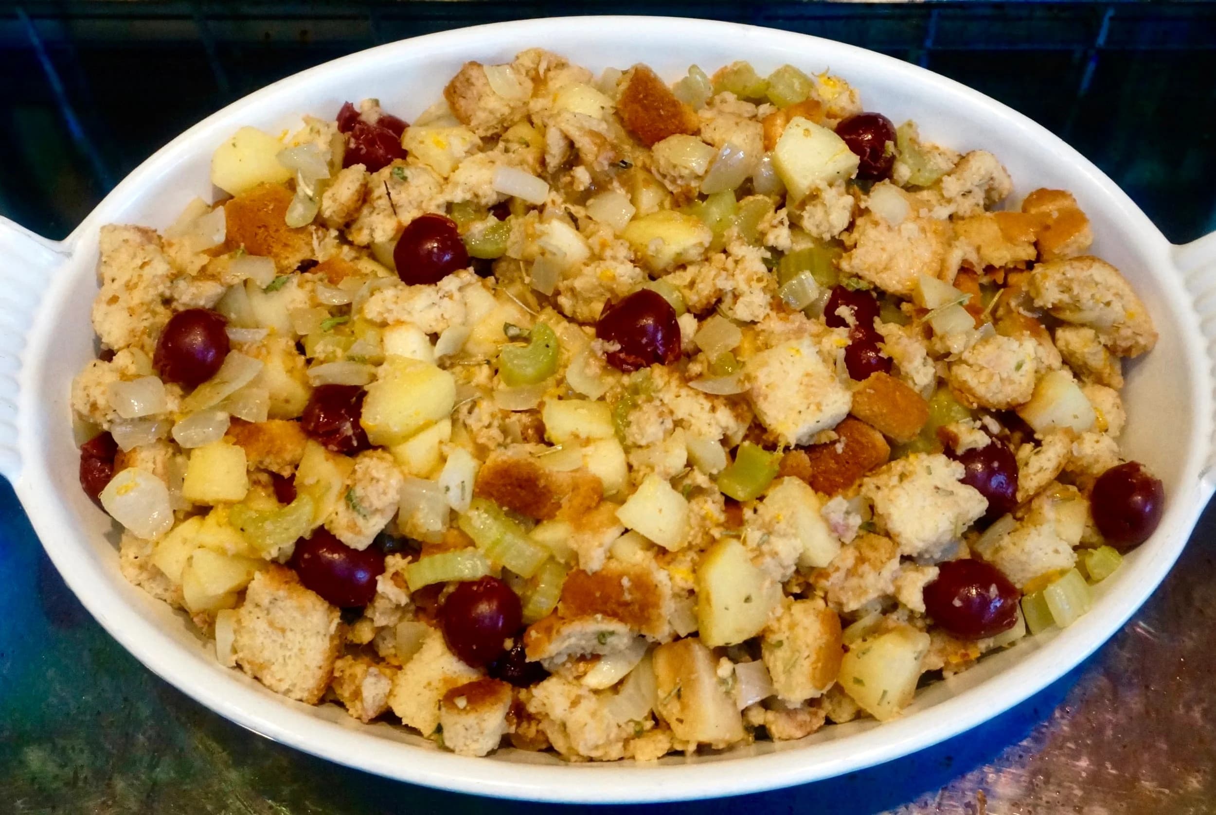 Bread Stuffing with Sour Cherries