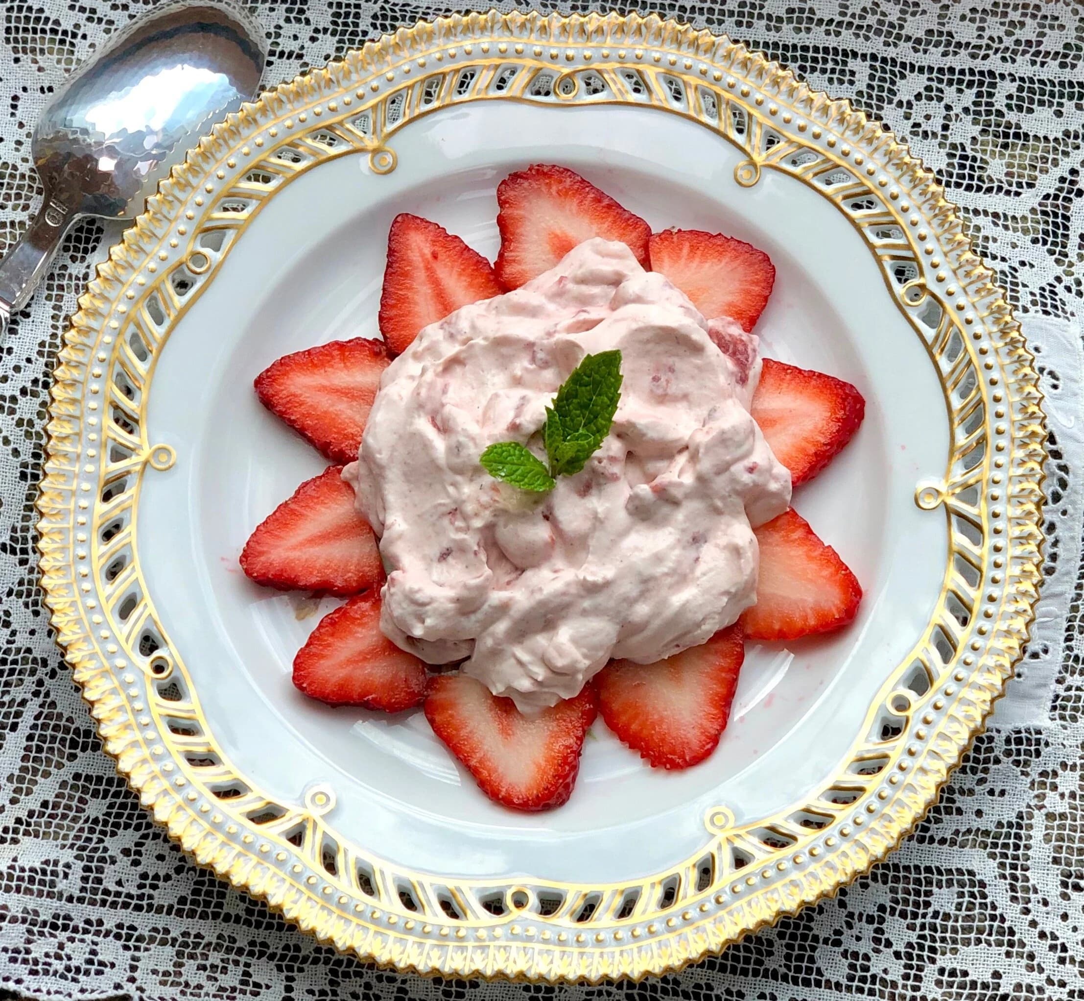 Simmered Strawberry Fool