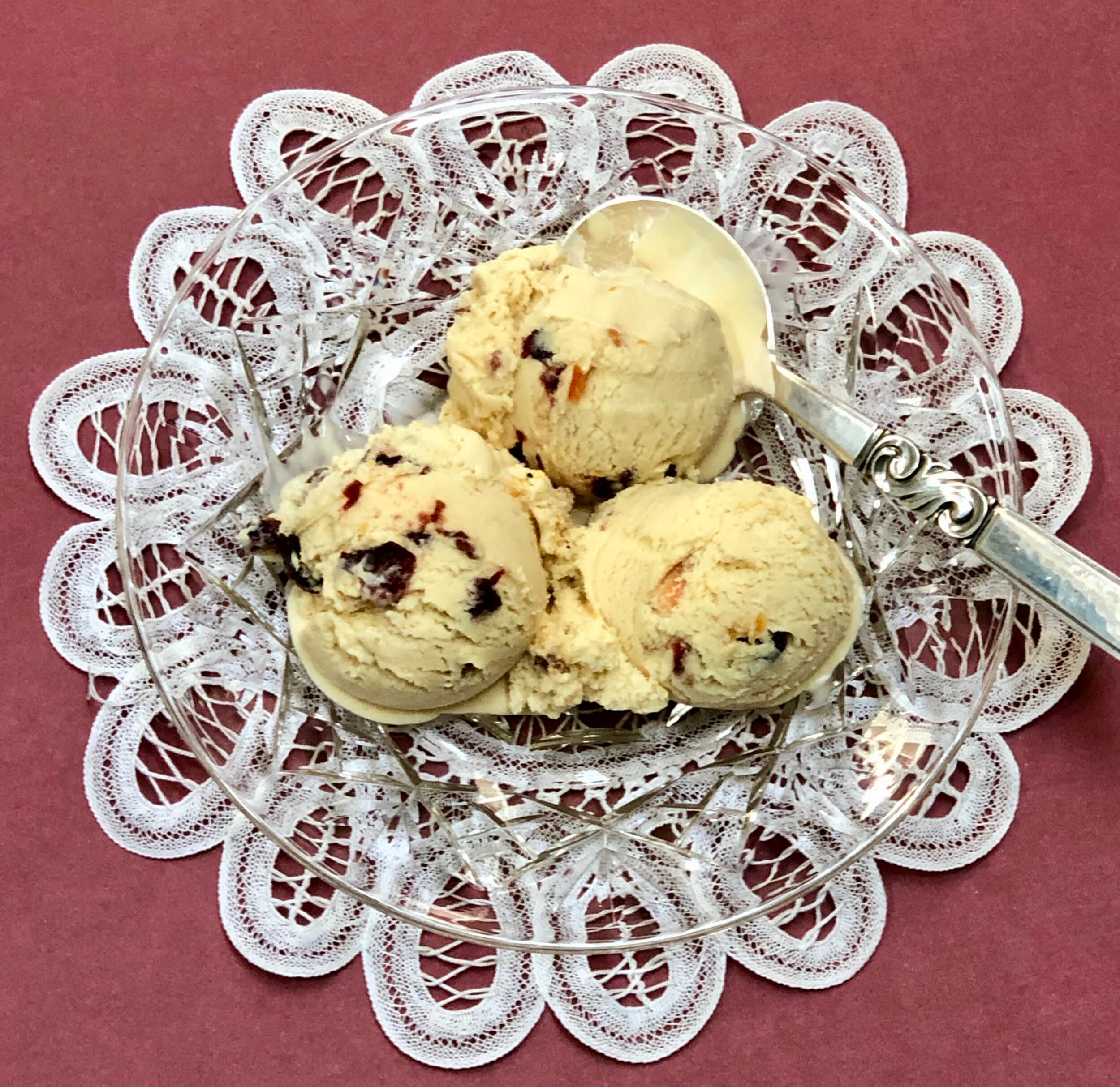 Cranberry Orange Ice Cream