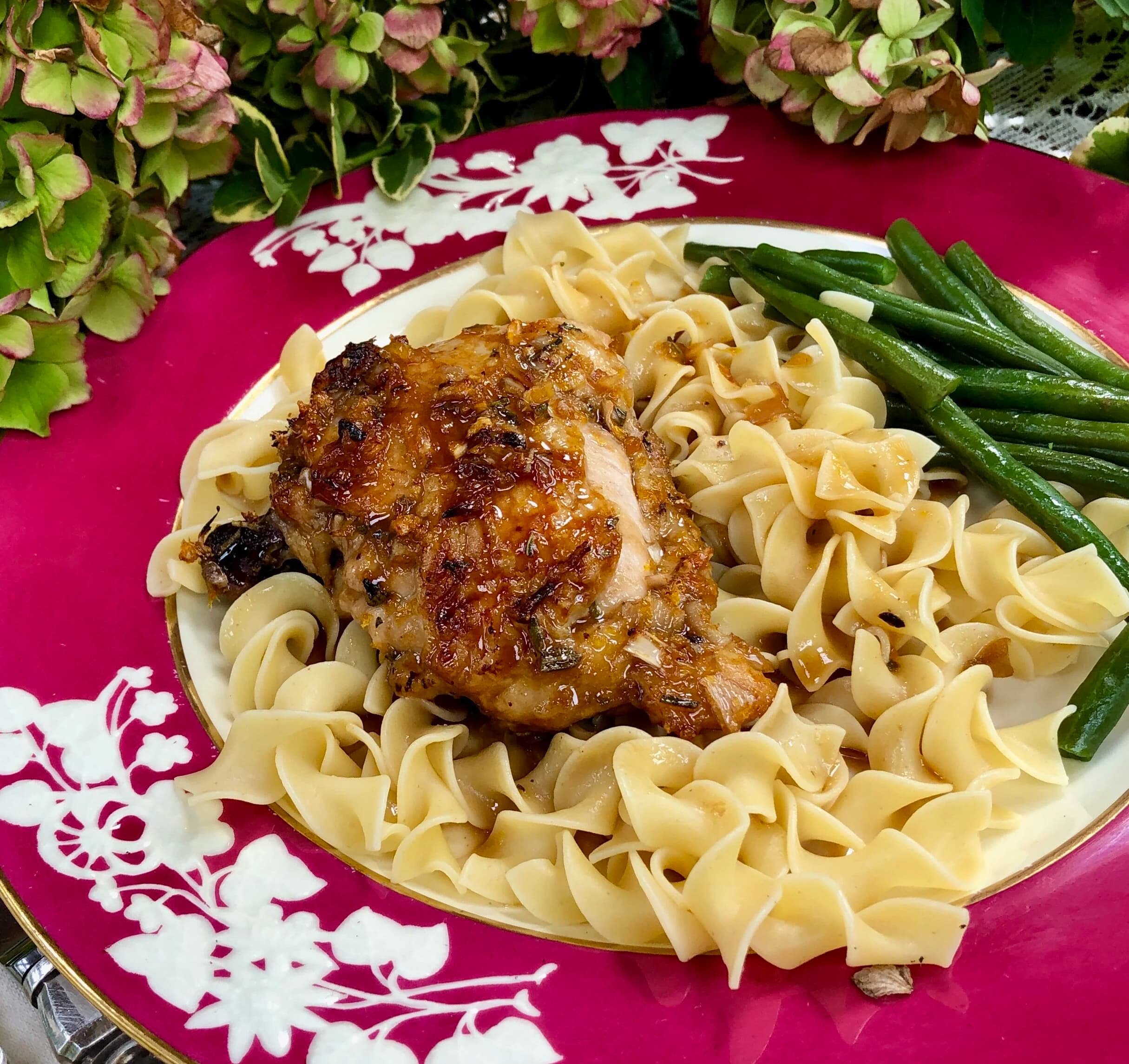 Chicken with Date Honey, Ginger and Orange