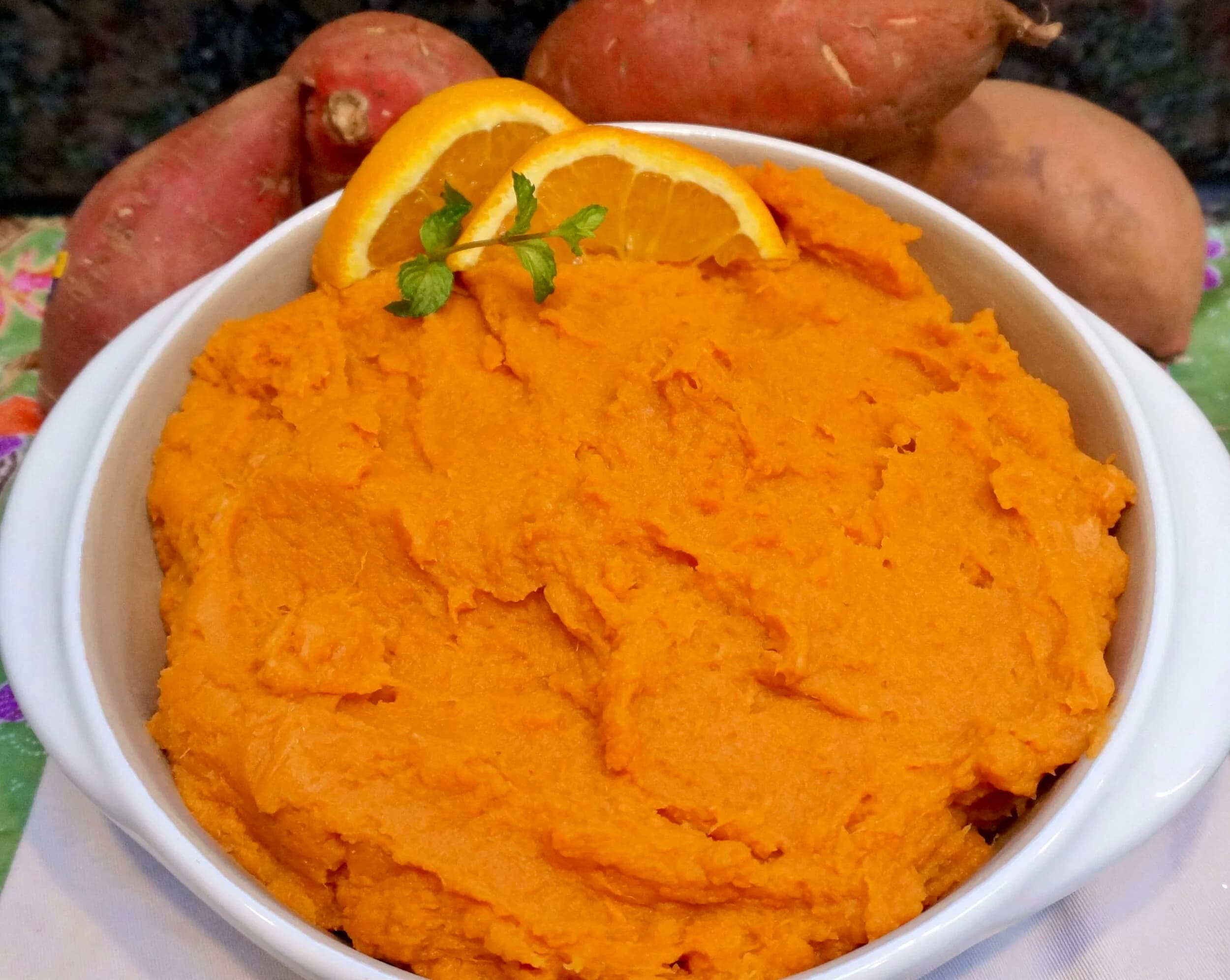 Mashed Sweet Potatoes with Orange
