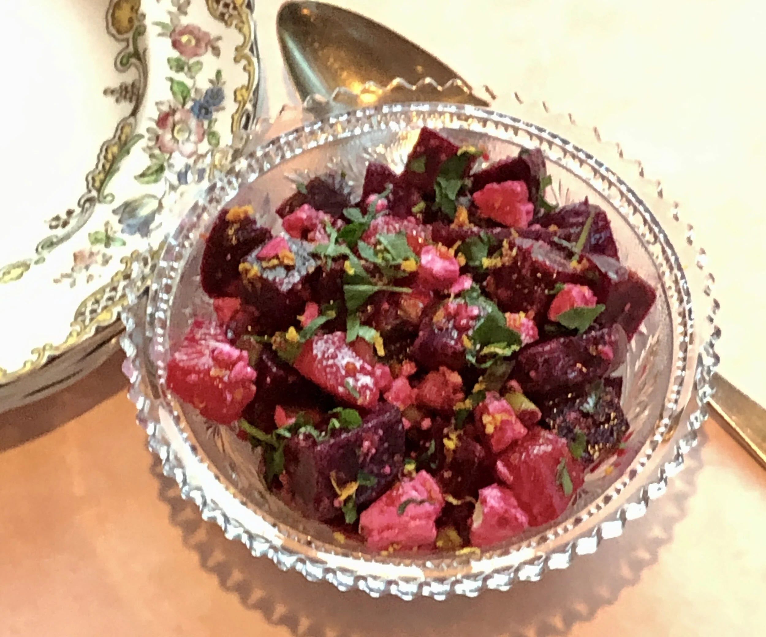 Beet Salad with Orange and Feta Cheese