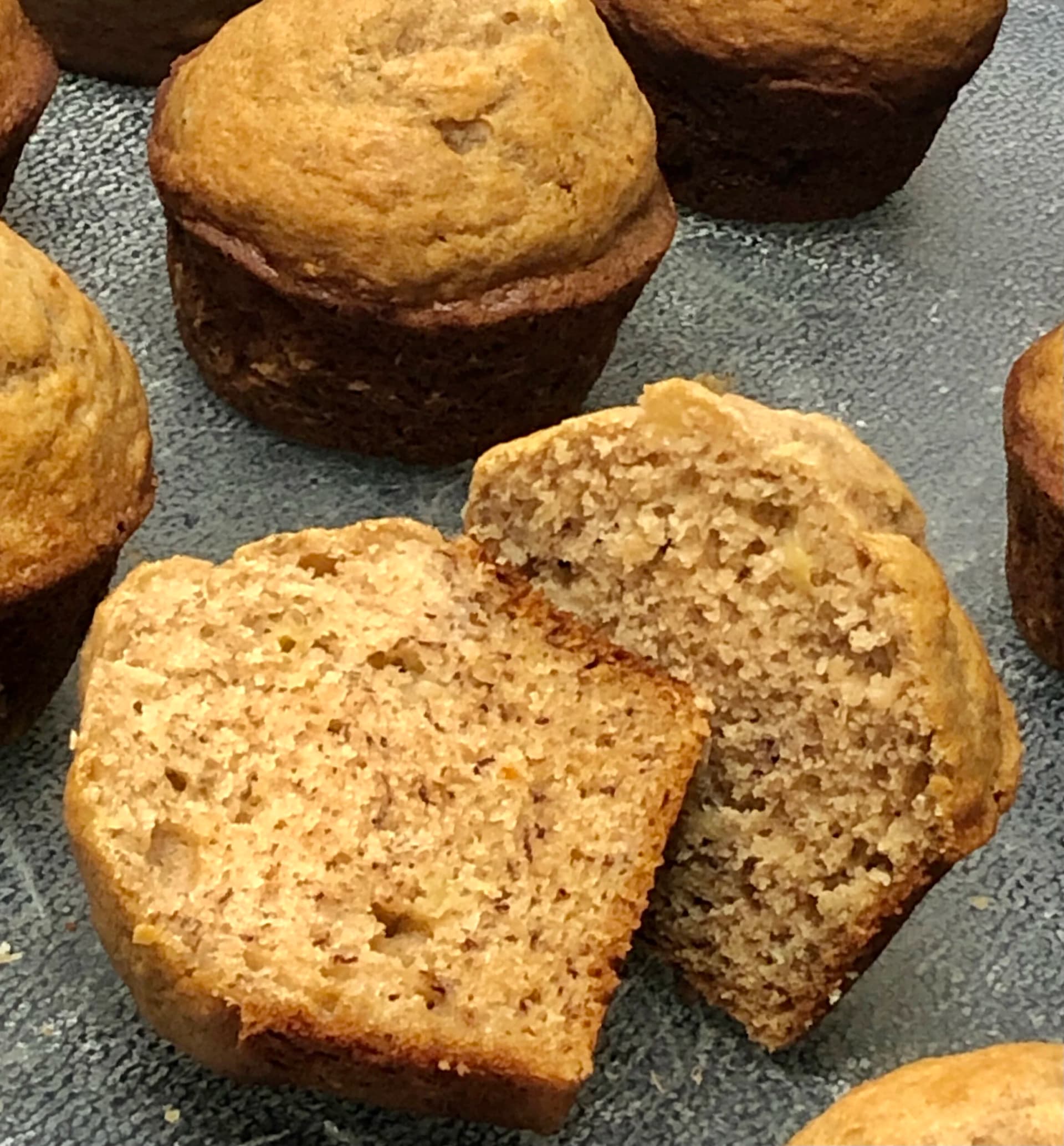 Banana Applesauce Muffins