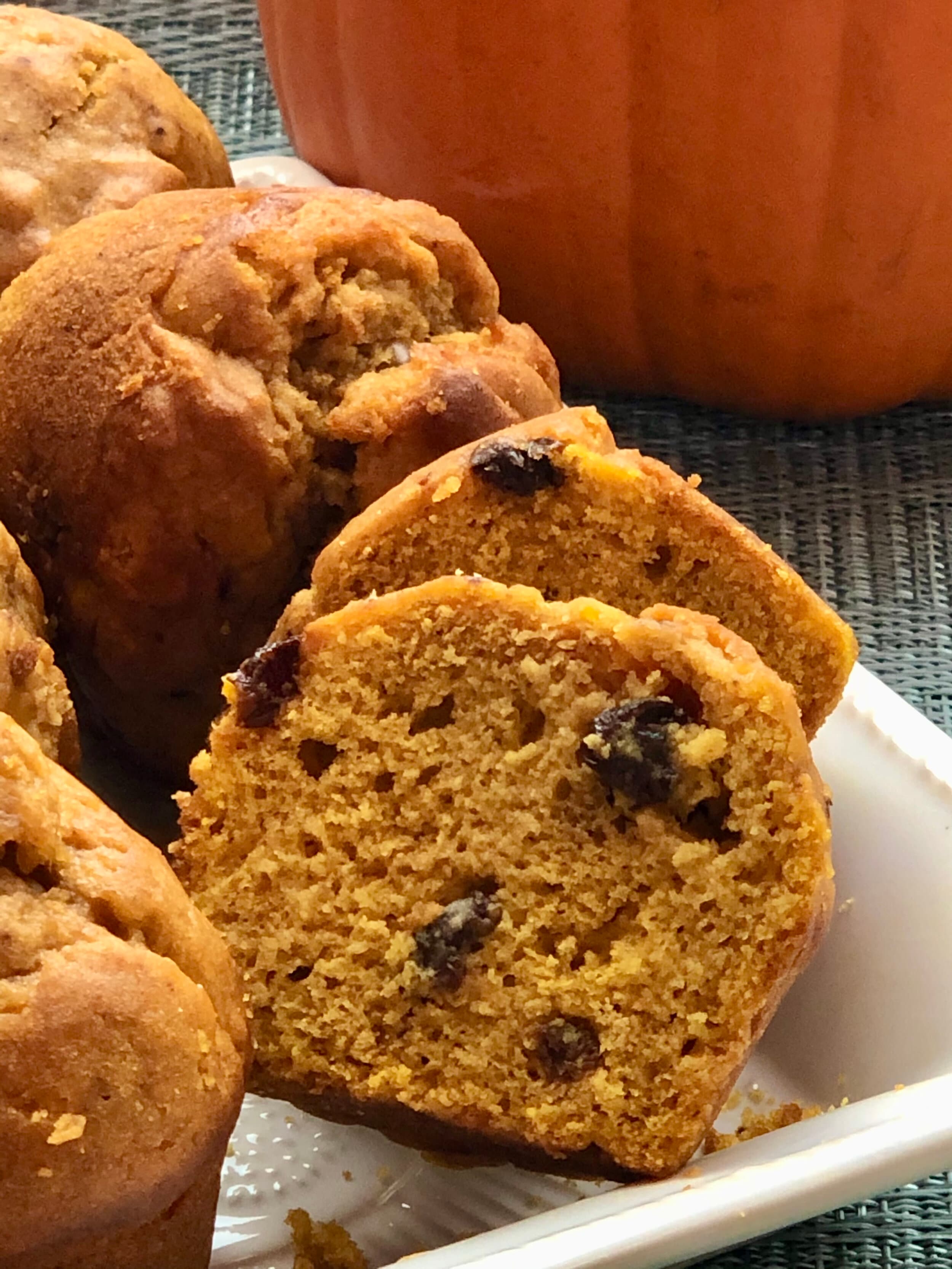 Pumpkin Raisin Muffins