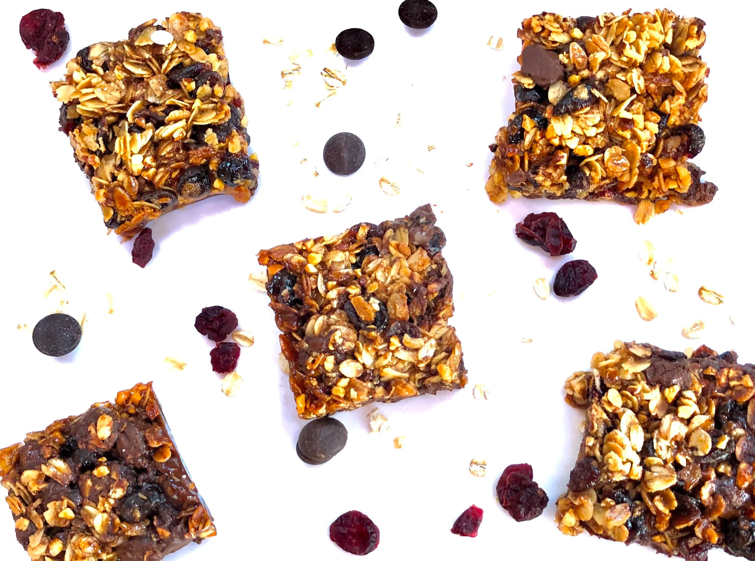 Cranberry-Oat-Chocolate Chip Bars
