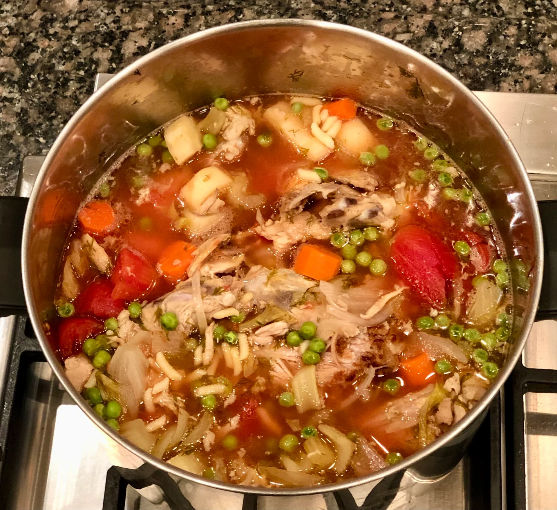Turkey Bones Soup