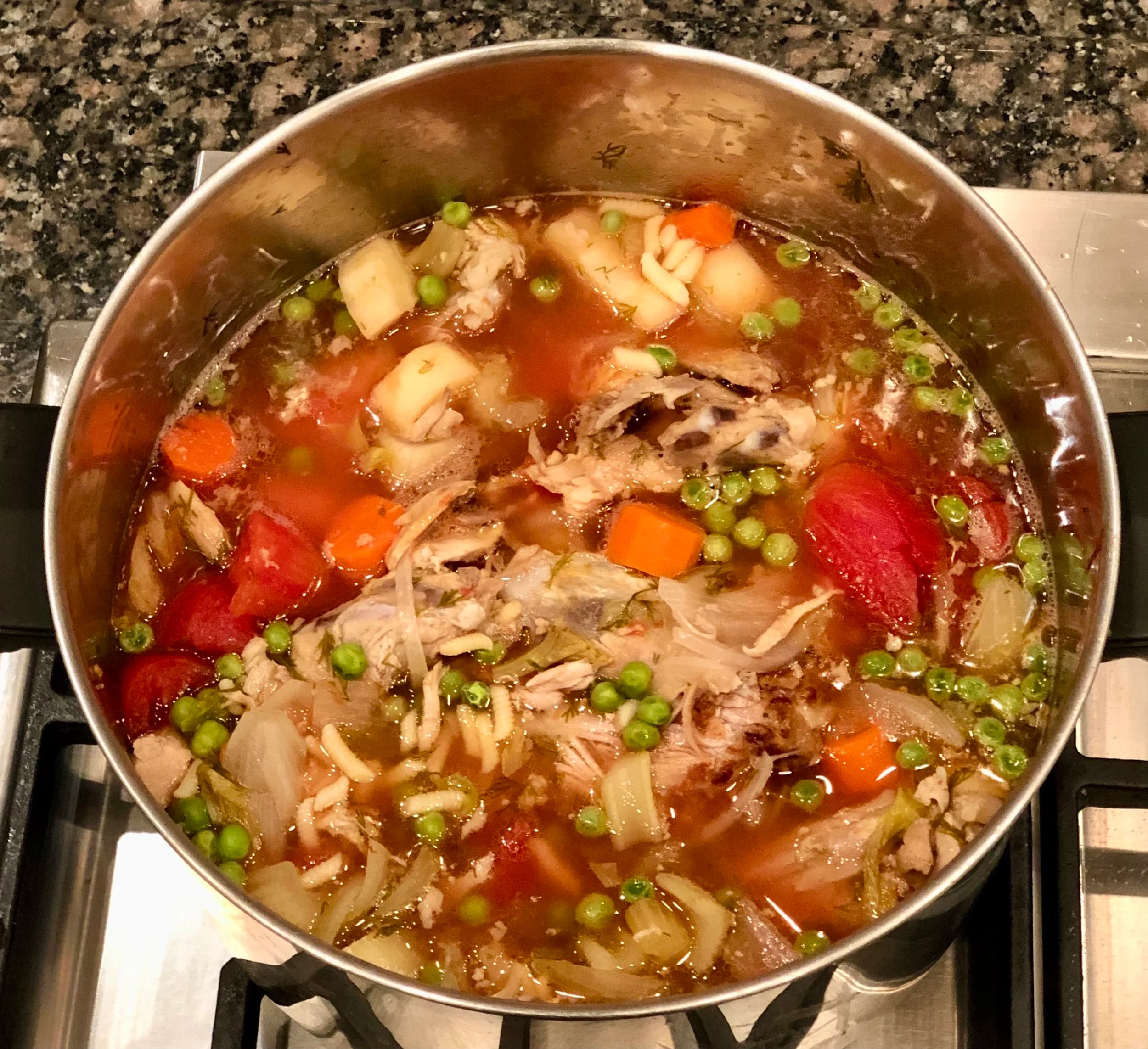Turkey Bones Soup