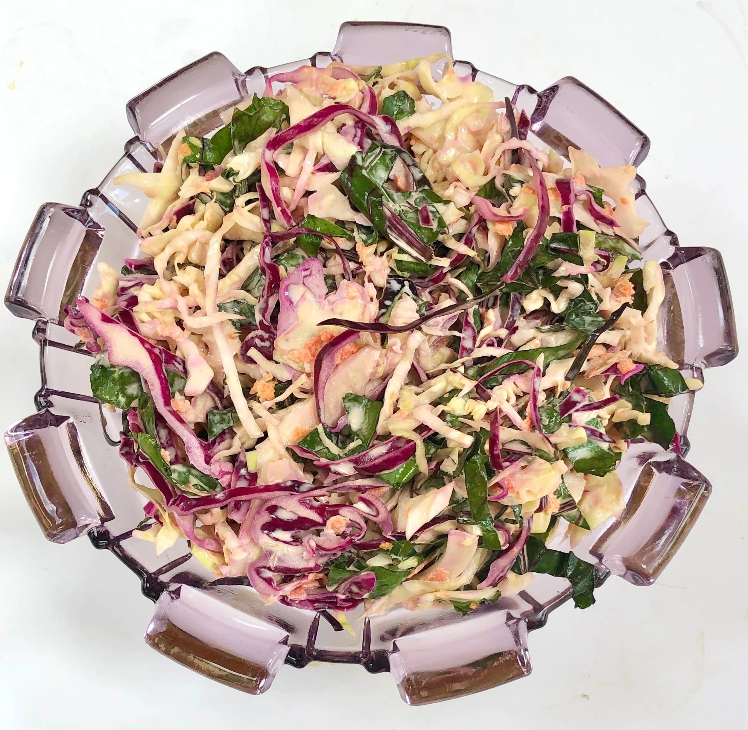 Cole Slaw with Beet Greens