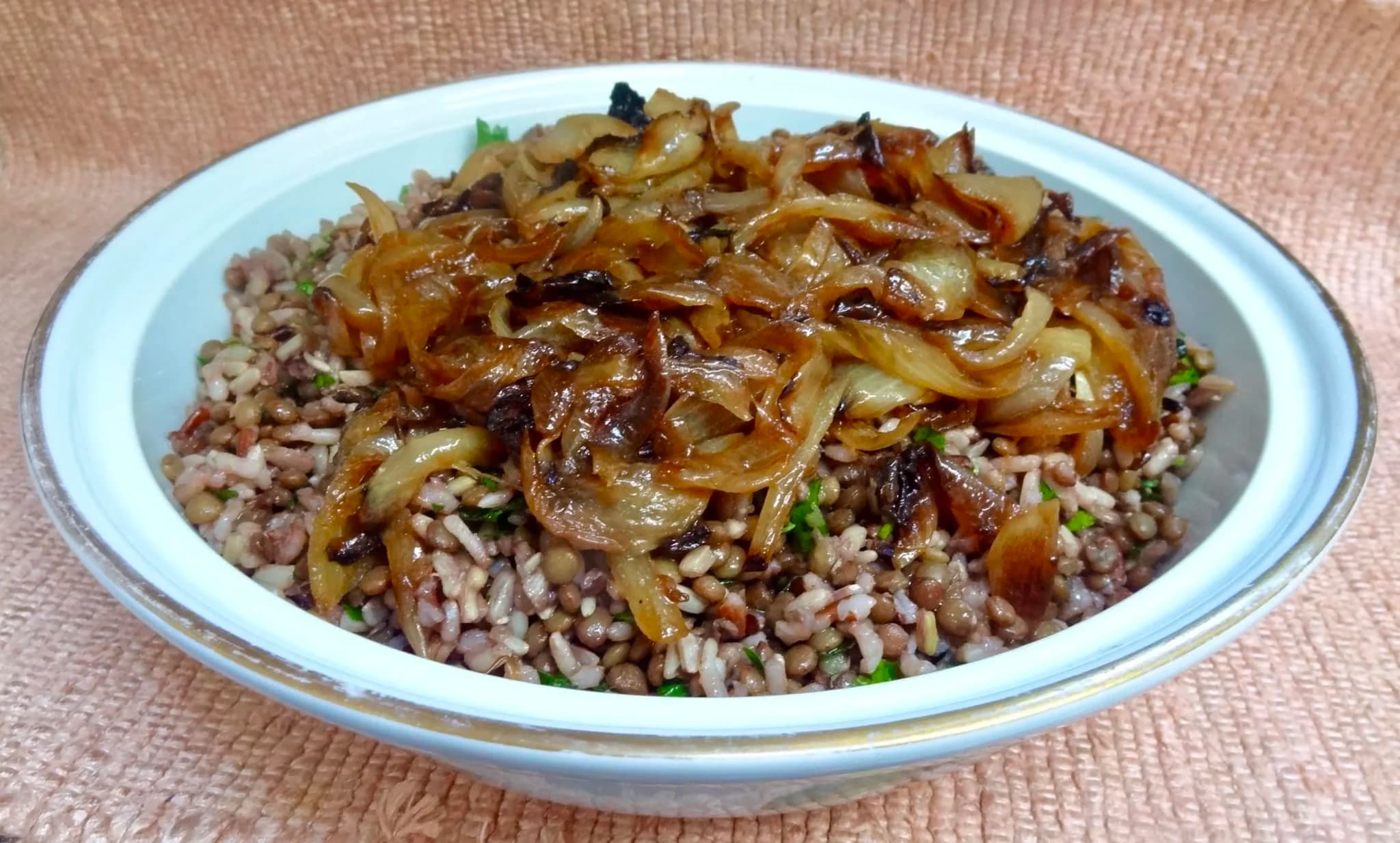 Mujadara, the answer to Vegetarian Thanksgiving