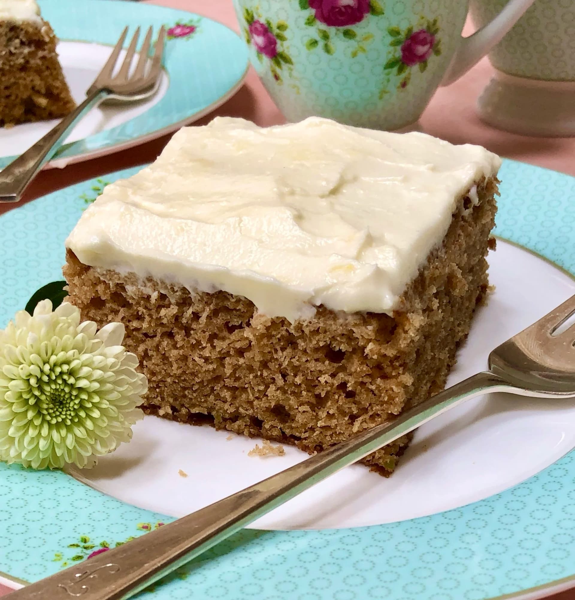 Applesauce Cake with Lemon Frosting