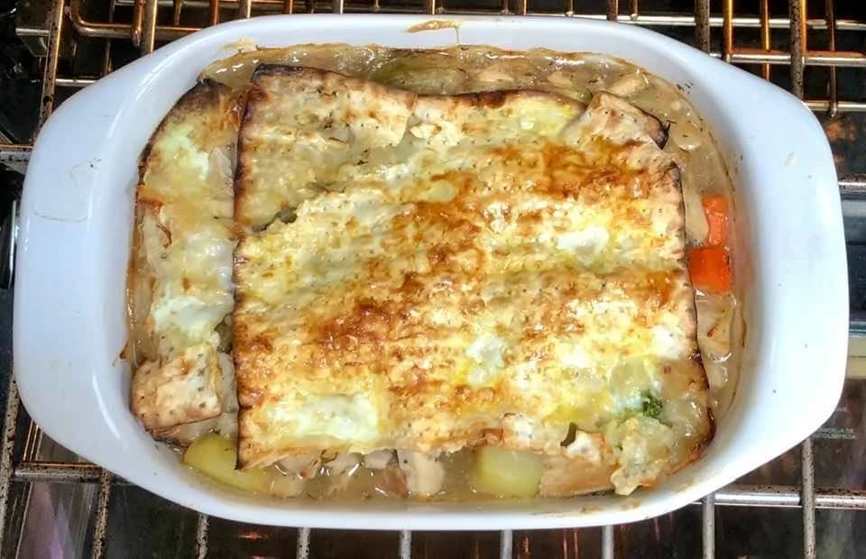 Matzo Topped Turkey Pot Pie