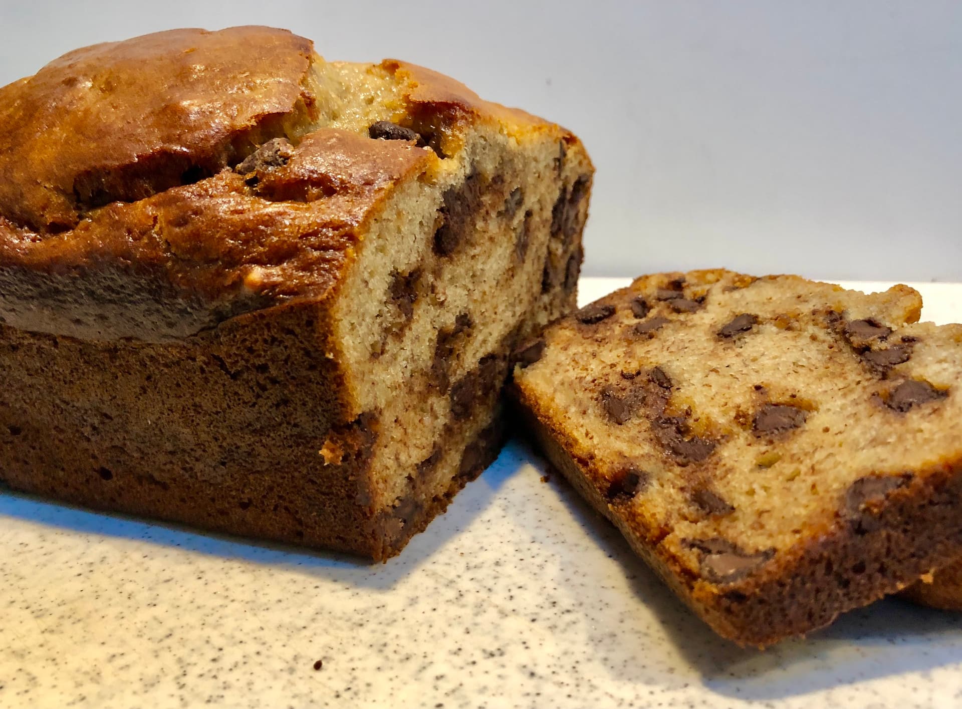 Banana Bread with Chips and Raisins