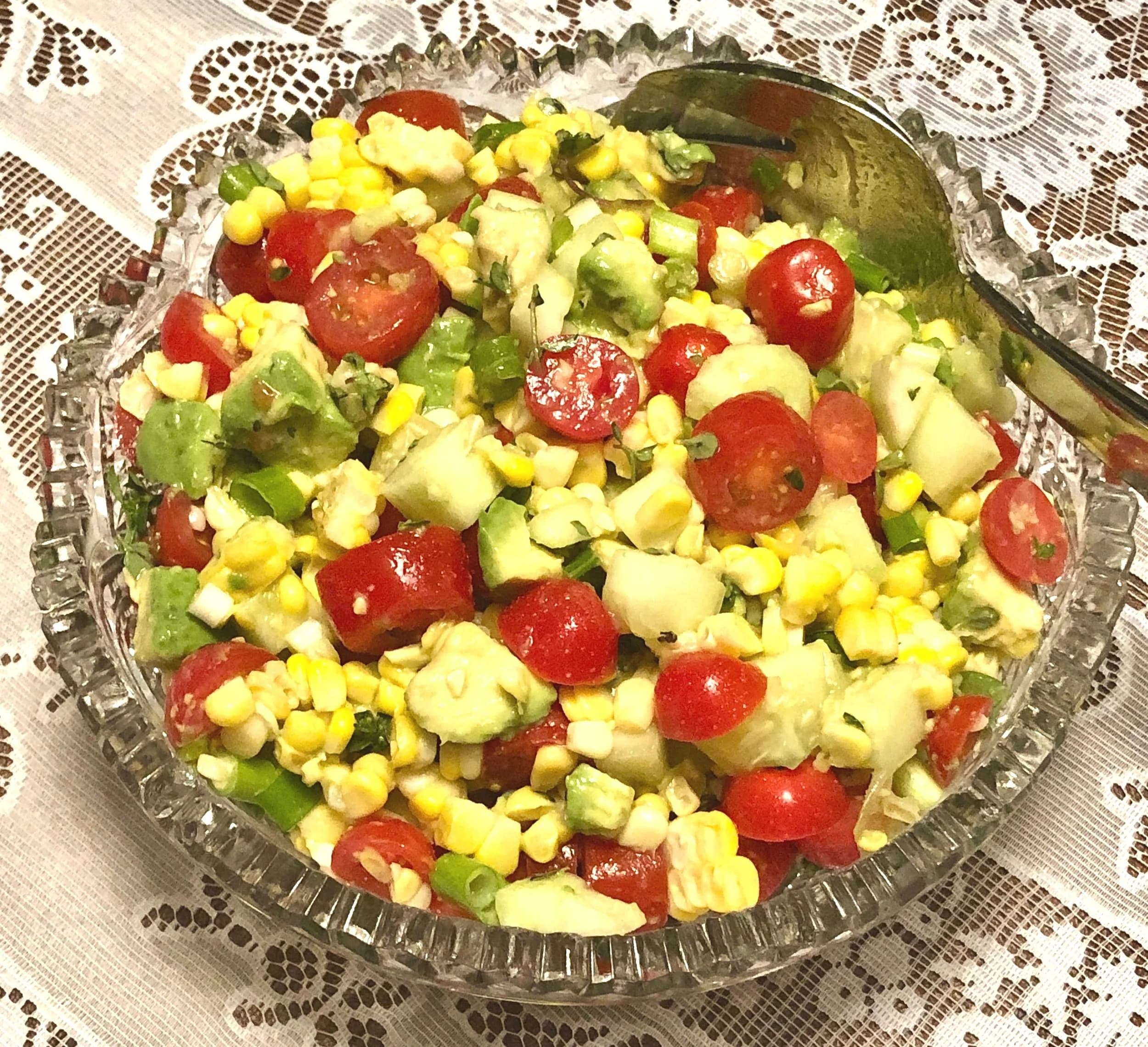 Corn, Avocado and Tomato Salad