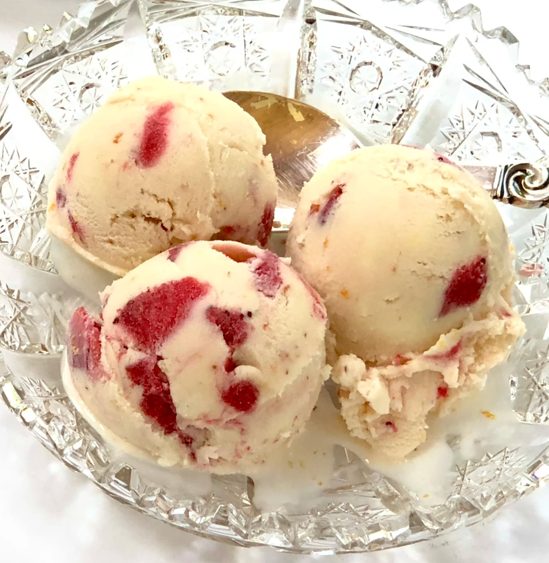 Roasted Strawberry Ice Cream